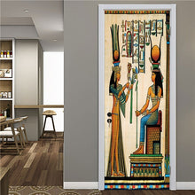 Load image into Gallery viewer, 2PCS/Set Fashion Geometric Door Sticker Wallpaper On The Door Home Decoration Self Stick Wallpaper Waterproof Renovation Poster