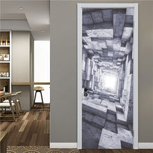 Load image into Gallery viewer, 2PCS/Set Fashion Geometric Door Sticker Wallpaper On The Door Home Decoration Self Stick Wallpaper Waterproof Renovation Poster
