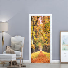Load image into Gallery viewer, 2PCS/Set Fashion Geometric Door Sticker Wallpaper On The Door Home Decoration Self Stick Wallpaper Waterproof Renovation Poster