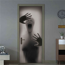 Load image into Gallery viewer, 2PCS/Set Fashion Geometric Door Sticker Wallpaper On The Door Home Decoration Self Stick Wallpaper Waterproof Renovation Poster